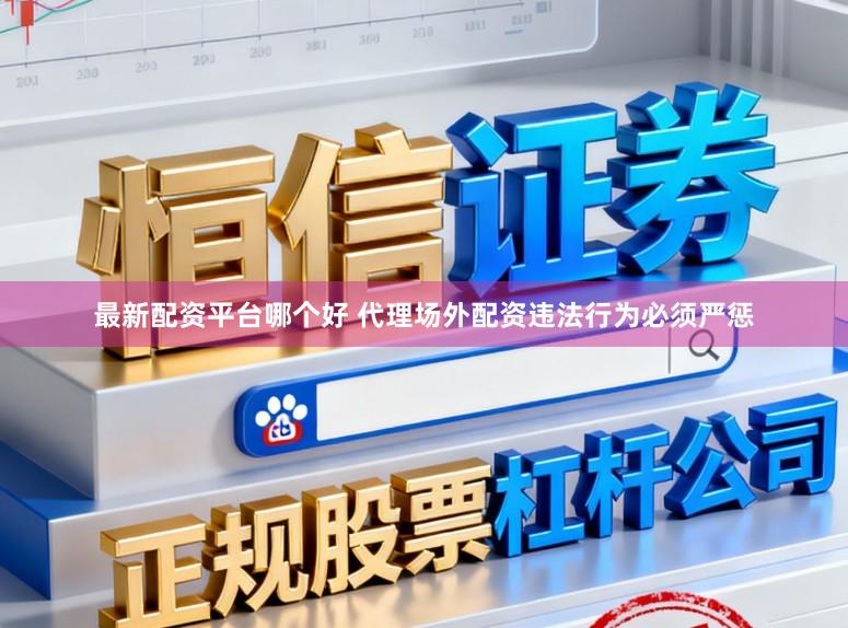 最新配资平台哪个好 代理场外配资违法行为必须严惩